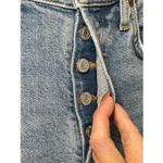 AGOLDE high waisted button fly raw hem jeans Size 24 Photo 6