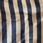 ZARA Basic Striped Button Down Shirt White Denim Size Small Photo 4