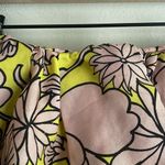 MSGM Floral Pouf Silk Mini Skirt Yellow Size 4 Photo 7