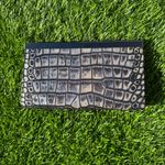 Patricia Nash  Cauchy Metallic Silver Croc Embossed Wallet RFID Photo 1