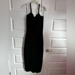 Nanushka Noa Compact‎ Knit Bustier Midi Dress Black M NWT Size M Photo 9