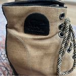 Sorel  PDX Premium Wedge Bootie Boots Tan and Black NL2796-012 Size 9.5 Photo 4