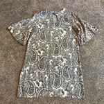 H&M Black and White Ruffle Sleeve Dress Photo 6