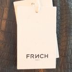 FRNCH Paris Faux Leather Skirt – Croc Embossed – Olive Green – NWT Photo 7