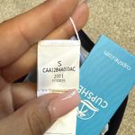 Cupshe  Black Stripe Classic High Waist Bikini Swim Bottoms Size S Photo 3