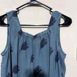 CAbi  #984 Tulip Green Chiffon Blouse Sleeveless Bow back sz M pretty Spring top Photo 3