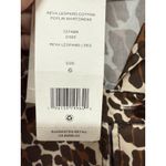 Tory Burch NWT Reva Leopard Shirt Dress Animal Print Pockets Mini Dress Size 6 Photo 9