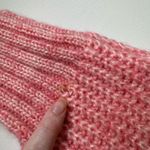 Greylin Womens Ruth Ruffle Shoulder Chunky Knit Sweater in Pink Sz S | Feminine Photo 7