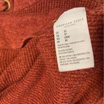 American Eagle  Red Lace Up Knit Sweater Jegging Fit Oversized Gorpcore Western Photo 6