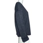 Vince Shirt Womens XS Blue White Speckle Zip Back Sweatshirt Basic Preppy Casual Photo 1