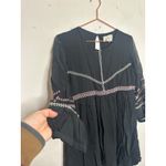 Ba&sh  Black Embroidered Columebe Swing 3/4 Sleeve Mini Dress size Small NWT Photo 8