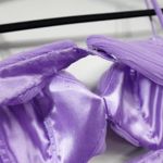 Jovani  38290 Lilac Purple Tulle Ruffle Sweetheart Slit Evening Gown Tiered Dress Photo 9