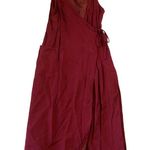 J.G.Hook Wool Blend Wrap Dress Red Size 8 Photo 4