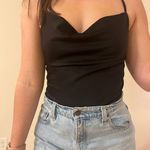 Socialite black cowl neck bodysuit Photo 0