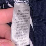 DE Collection Striped A-Line Office Formal Dress Navy White Photo 8