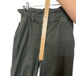 Veronica Beard  Tedi Paperbag Pants Green Women’s Size 25 High Rise Cropped Twill Photo 14