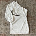 RUNAWAY THE LABEL White One Sleeve Cut Out Dress Photo 1