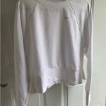 Nike  White Crop Long Sleeve Sweatshirt Photo 0