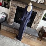 Elegant Blue Pants with Ruffled Peplum Top 2 Piece Set Size L Photo 13