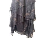 Topshop X KATE MOSS Tiered Patterned Mini Dress Black Sz 2 Photo 2