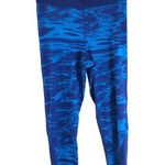 Nike  Pro Womens Dri Fit Capri Tights Tie Dye Pool Printed Crop Pants Blue M Photo 0