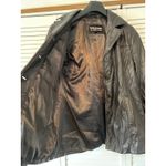 wilson's leather  The Leather Experts Womens Black Blazer Jacket Size Well Worn L Photo 5