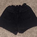 Princess Polly  Black Jean Shorts Photo 1