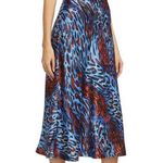 Jonathan Simkhai Standard Eliza leopard print cutout satin midi slip dress large Photo 3