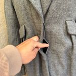 French Connection Classic Gray Tweed Trench Coat Photo 2