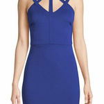 Guess  Women's Blue Caged Scuba Bodycon Dress Photo 0