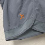 Orangetheory  Women's Athletic Shorts in Gray with Orange Accents Photo 7