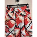 Anthropologie Linen Skirt Odille Pop Art Print Blue Size XS Photo 2