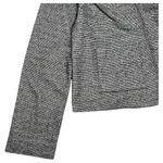 J.Crew 365 Blazer Womens Medium Black Gray Open Front Textured Cardigan Pockets Photo 3