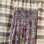 Hue  Gray And Purple Floral Jeggings Size‎ Small Photo 2
