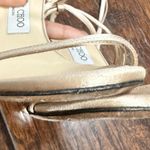 Jimmy Choo Tizzy 100mm Ankle Wrap Sandals 39.5 champagne opentoe stiletto Photo 10