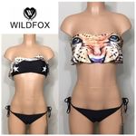 Wildfox New. Tiger bandeau bikini. S-top/M-bottom Photo 1