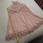 Torrid Light Pink High Neck Halter Top Lace Sheer Babydoll Slip Plus Size 4 4X Photo 1