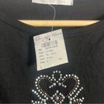 Charlotte Russe Vintage deadstock 90s/y2k sheer lightweight  black cross shirt Photo 3