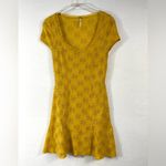 Free People Yellow Daisy Godet Lace Slip Dress Size XS Photo 5