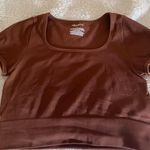 Wild Fable Brown Workout Top Photo 1