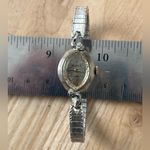 Helbros Rare Vintage Mechanical Ladies Watch Stainless Stretch Bracelet Case Silver Photo 3
