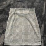 None Grey and white plaid Pencil Skirt Photo 3