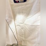 Elevenses Anthropologie white cropped cap sleeve blazer jacket w zipper flower Photo 5