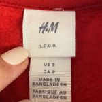 H & M womens Red Happy holidays printed sweatshirt size S Photo 5