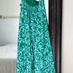 Free People  Kira Cutout Jumpsuit - Green Blue Photo 1