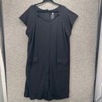 Kindred‎ Bravely Womens Nursing Gown Snap Size 1X/2X Breastfeed Comfy Pockets Black Photo 3