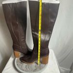 Giani Bernini Odettee Brown Tall Leather Block Heel Boots Size 8M Photo 7