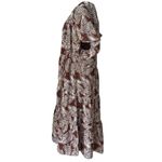Her Destiny Women Tropical Floral Print Brown/White Maxi Long Dress NWOT Brown Size 2X Photo 3