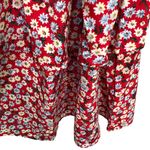 SheIn Red Dress With Tiny 🌺 Flowers 🌺 Photo 3