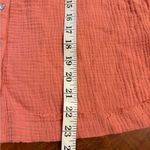Splendid  Coral Pink Cotton Gauze Sleeveless boho tank Neck Button Down Top small Photo 14